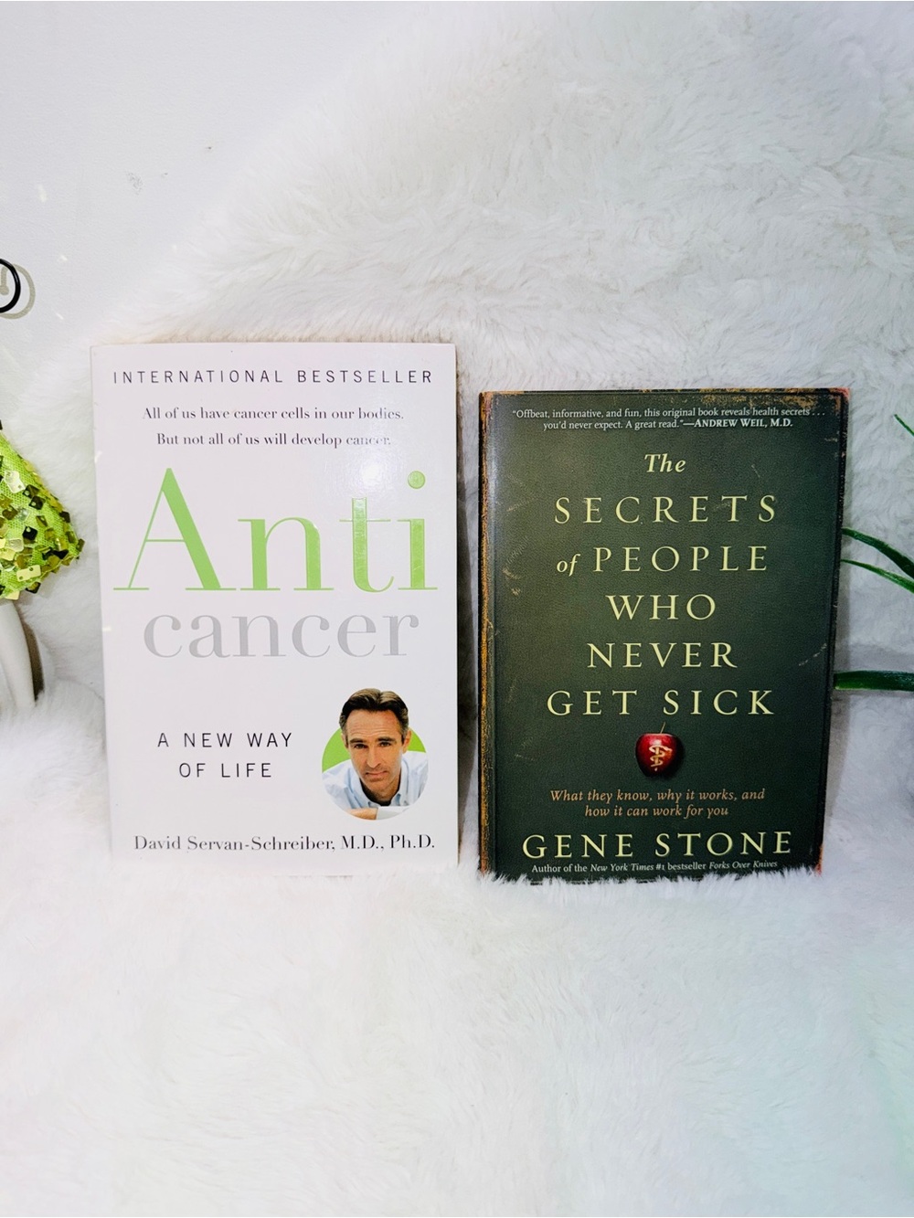 The Secret of People Who Never Get Sick by Gene Stone & Anti-Cancer Book Bundle